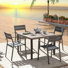 Thambiah 4 - Person Patio Dining Set with Square Table