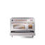 Cuisinière à induction 48 pouces avec 6 éléments à induction ILVE Nostalgie II Series (porte en verre)-805947491