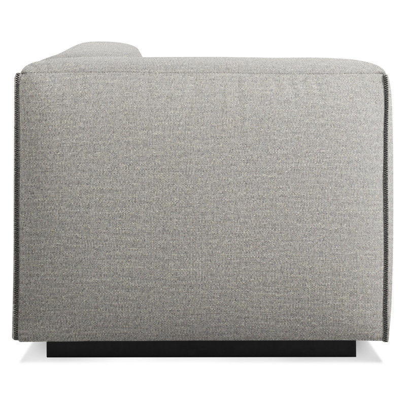 Cleon Chaise Lounge, Tait Charcoal, Left Hand Facing