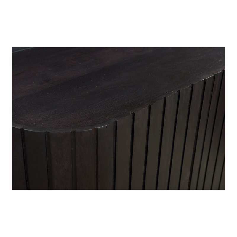 Povera 72'' W Solid Wood Sideboard, Black