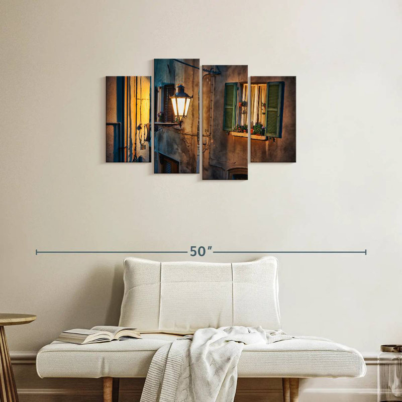 Lampe de rue Lilie la nuit