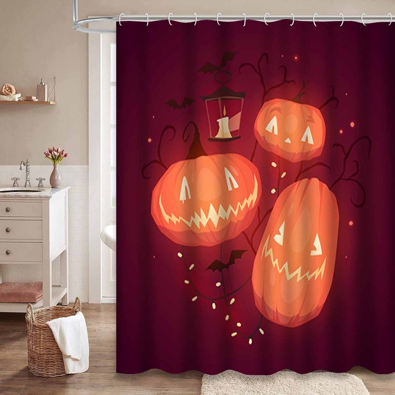 Rideau de douche Happy Halloween, L 72 po x l 72 po