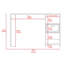 Bureau d'ordinateur, un tiroir, deux tablettes