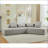 Modern 4-Seater Sectional Couch with four pillows-1415024653