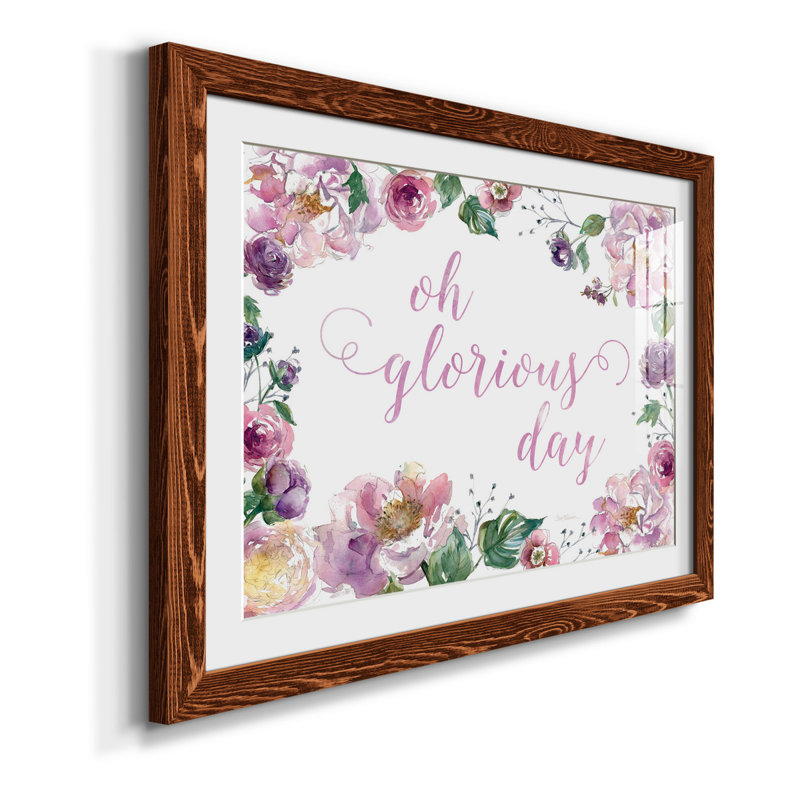 Oh Glorious Day - reproduction d'art sur papier encadrée, H 31,5 po x l 23,5 po x P 1,5 po, Papier érable