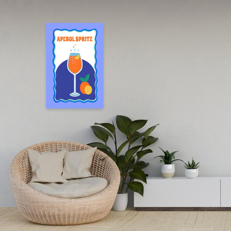 Art mural Aperol Spirz, H 24 po x l 16 po