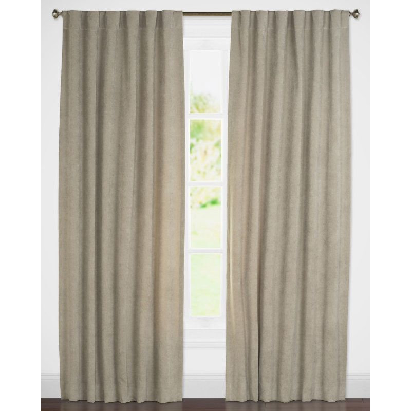 Padma Semi Sheer Curtain Single Panel, Gray