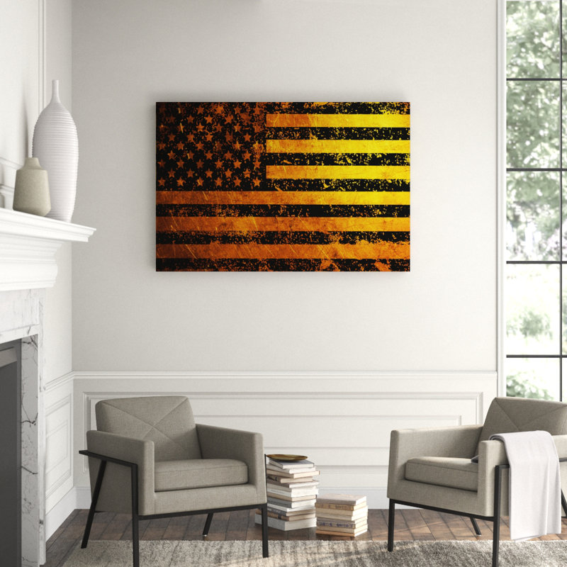 The Golden Standard Print by N Perez, 40" H x 60" W x 2.5" D, Plastic/Acrylic