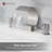 Herathena High-Arc Double Handle Waterfall Spout Bathroom Sink Faucet with Drain-67082339