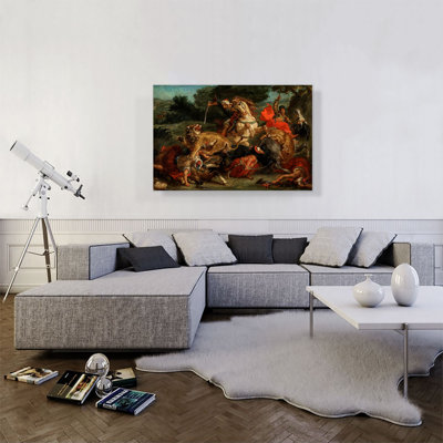 La chasse au lion - 1854 - reproduction