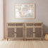 Wardville 31.5'' Woven Rattan 4 - Door Accent Cabinet with Drawer