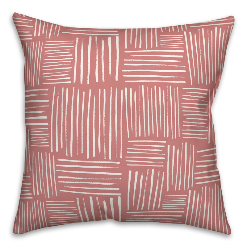 Outdoor Throw Pillow, 20" x 20", Pink