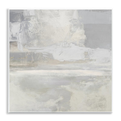 Plaque murale sereine «Abstraction of Grey», design par Rachel Springer