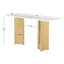 Ensemble de 3 tables basses en marbre blanc-341678052