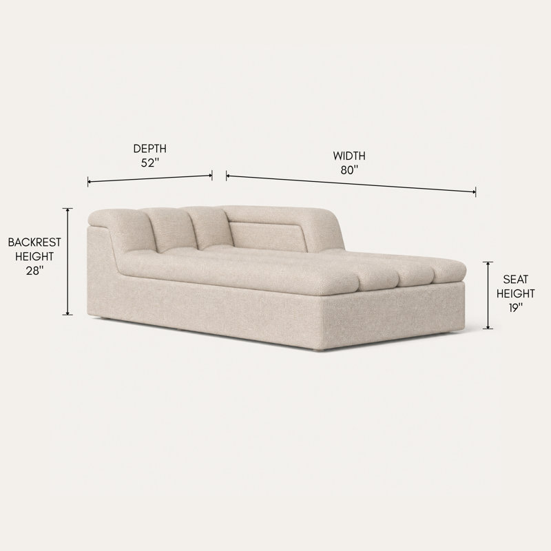 Canapé modulaire gauche Taneytown, Beige