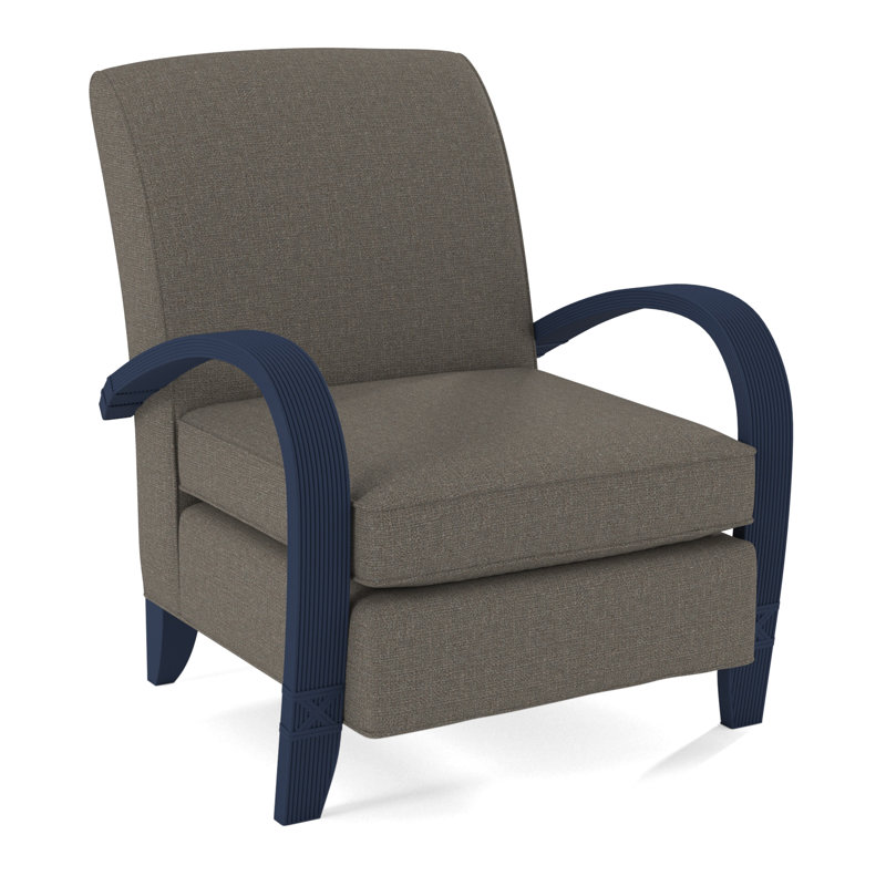 Vero Armchair, Gray Sugar Performance; 0863-84, Nickel