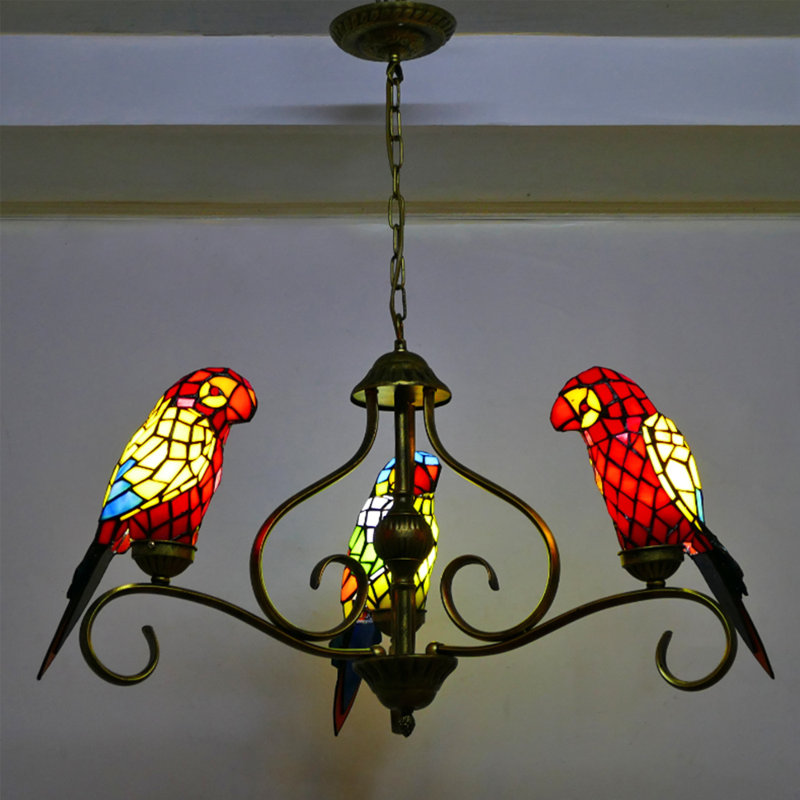 Deantez 3 - Light Wrought Iron Chandelier