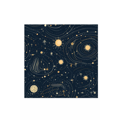 Astronomie et espace avec motif d'étoiles VI, reproduction d'art moderne sans cadre