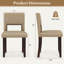 Ensemble de 2 chaises de salle à manger en bois Red Barrel Studio® avec assise et dossier rembourrés en bois d'acacia