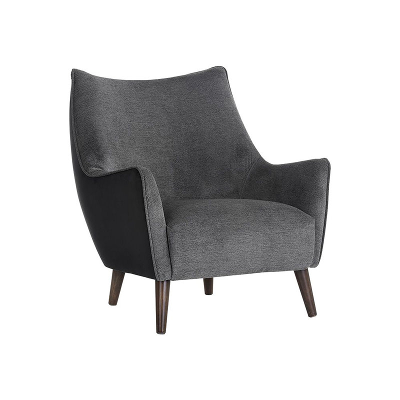 Sorrel Tufted Lounge Chair, Black