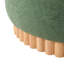 Repose-pieds de rangement rond de 29 po avec pieds en bois massif, table basse moderne avec couvercle réversible, structure en bois, repose-pieds en chenille pour le salon-752321946