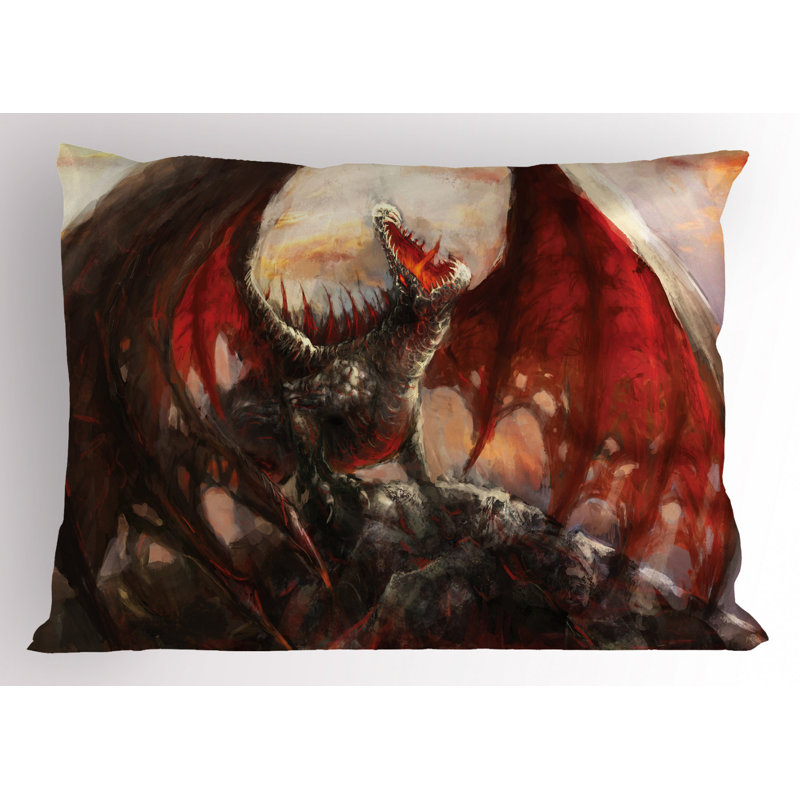 Dragon Polyester Sham Set, Twin