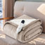 Couverture chauffante pour l'hiver, couverture électrique en flanelle douce avec 4 réglages de temps, 6 réglages de chauffage-118155454-102238486