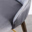 Tabourets à oreilles à hauteur de comptoir gris rembourrés, mousse épaisse rembourrée avec des pieds, 2 tabourets gris, tissu et rembourrage, design élégant