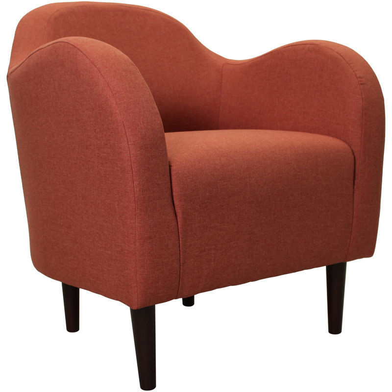 Reider Upholstered Armchair, Jitterbug Mango Performance Basketweave