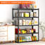 Tablettes de rangement en métal à 5 niveaux avec tablettes de rangement l 35,8 po x H 72 po x l 16 po, 2 pièces