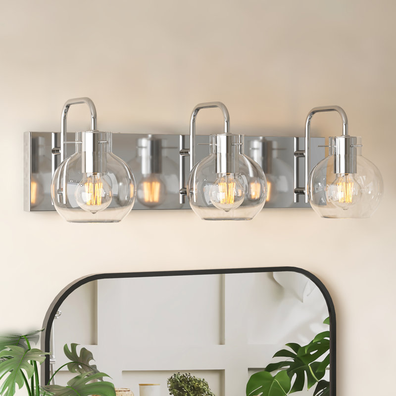 Vanity Lights Wall Sconces Lighting Shades For Bathroom, Mirror, Powder Room, 7.28" H x 23.82" W x 7.87" D, 3 Lights