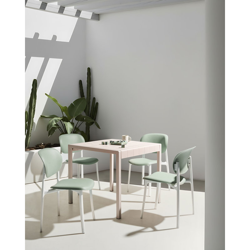 Stackable Outdoor Patio Dining Side Chair, Green