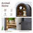 70" Arched Narrow Bookcase-647185860