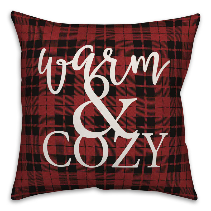 Housse de coussin Warm and Cozy, 16 po x 1 po, Polyester/ Bourre en polyester