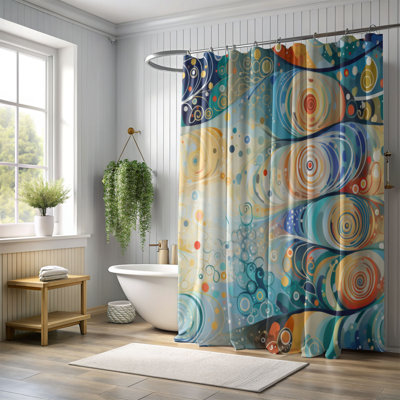 Rideau de douche Decorated Tree - Premium