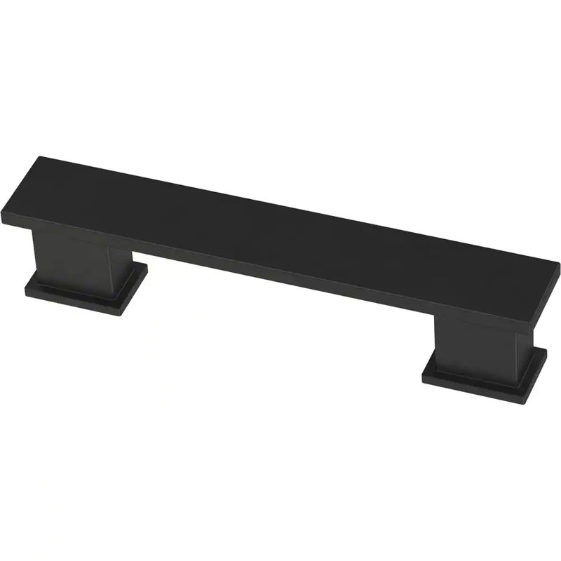 3" Layered Pull Flat Black