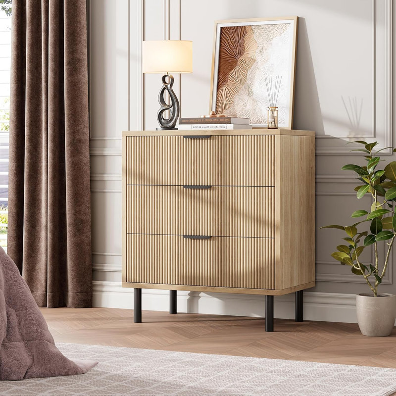 Commode à 3 tiroirs Modern Oak