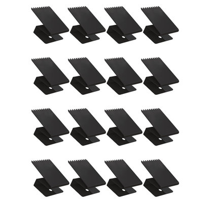 16 pinces pour fenêtre de fenêtre ouragan avec sections dentelées réutilisables à haute résistance 1/2 pouce pinces de panneau de protection contre les intempéries avec accessoires d'installation