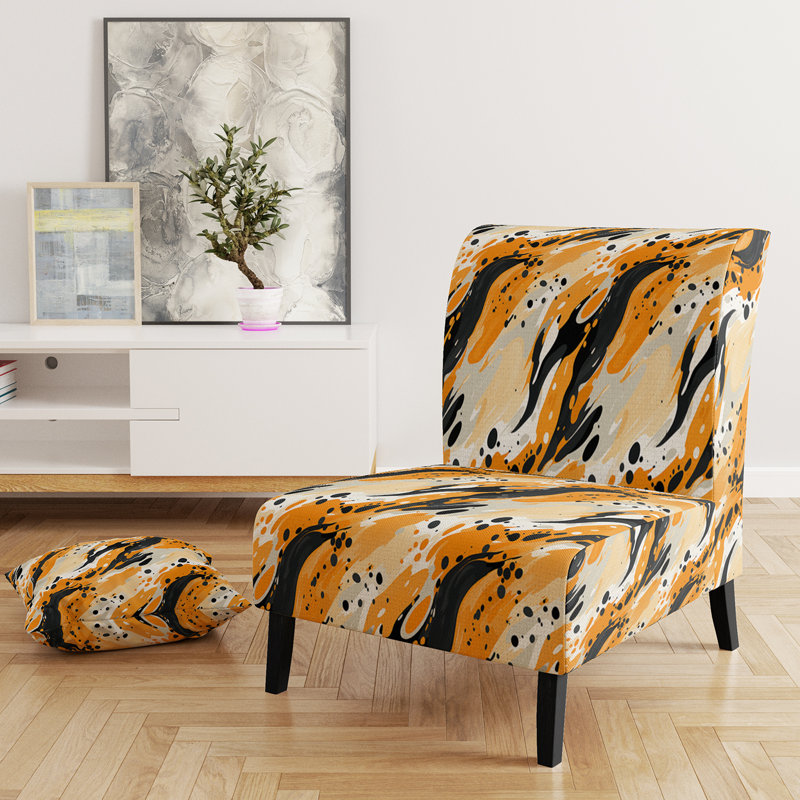 Multicolore Artistic Expression II - Fauteuil de chambre rembourré moderne et contemporain