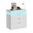 Modern Nightstand With Charging Station, LED Lights, Sliding Top, And Drawers, White Bedside Table | Gift Idea-476563789