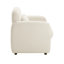 Chaise d'appoint contemporaine avec cadre en contreplaqué de tissu d'ameublement et cadre en contreplaqué beige-83692886