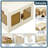 Stackable Foldable Storage Bins with Lids and Wheels 4 Tier (Set of 4)