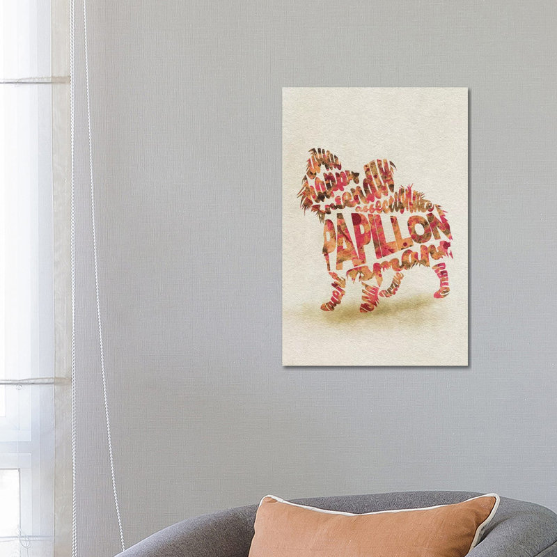 Papillon by Ayse Deniz Akerman - Wrapped Canvas Art Prints, 66.04 cm H x 45.72 cm W x 3.175 cm D