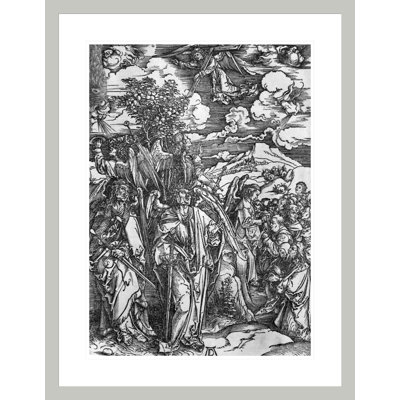 Scène de l'Apocalypse «The Four Angels tenant les vents» par Albrecht Dürer, impression giclée sur cadre