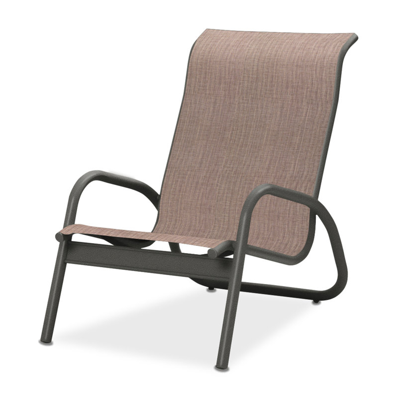 Gardenella Patio Chair, Harper Taupe Sunbrella®, Graphite