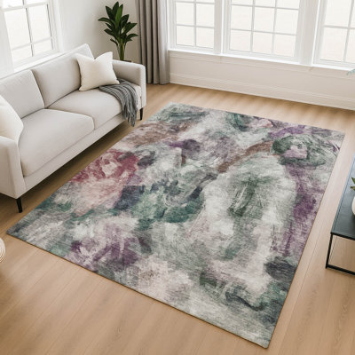 Premium Machine Washable Mayfield AMF2204 abstract Rug