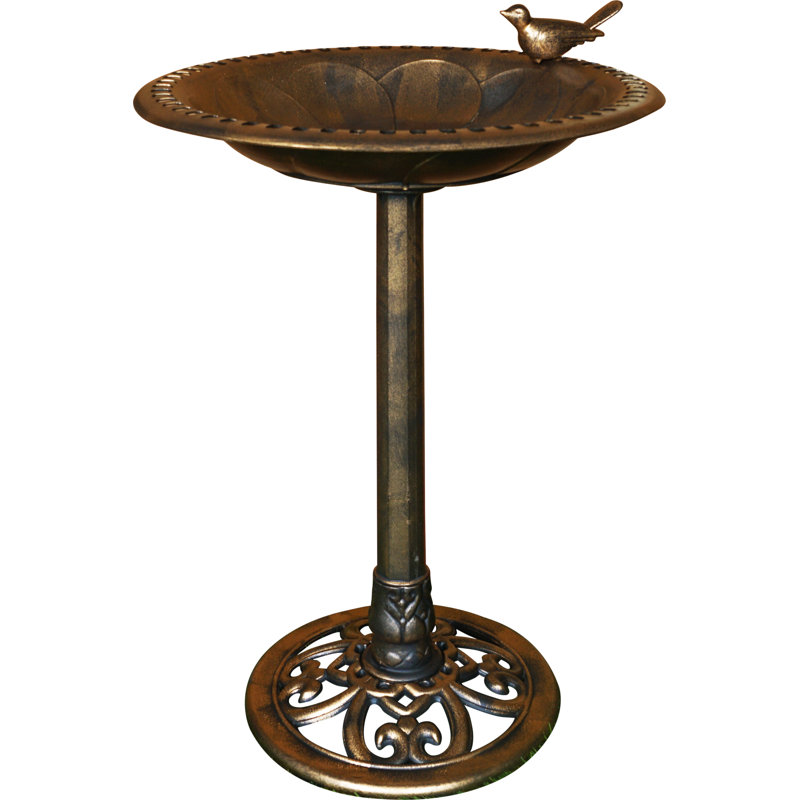 Quigley Metal Birdbath