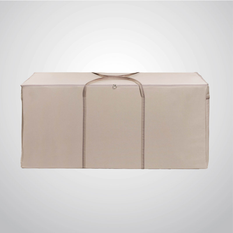 Modern Leisure Monterey Oversized Patio Cushion & Cover Storage Bag, 60"L x 24"W x 28"H, Beige