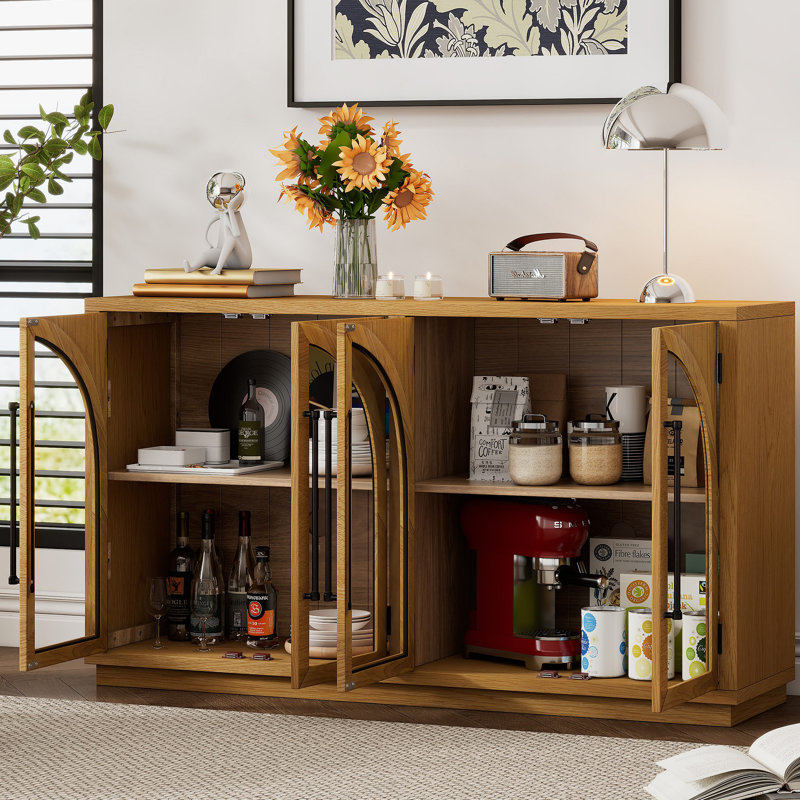 60.03" Sideboard, Natural Wood