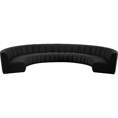 Izen Upholstered Curved Sectional Symmetrical